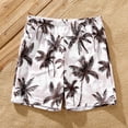 thumbnail image 2 of PatPat Family Matching Swimsuits Kids Boys Swim Trunks Tropical Plants Swim Shorts, 2 of 7