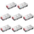 thumbnail image 1 of Caja Aparejos Pesca Gran Capacidad Herramientas Impermeable Con Tapa Transparente (+) Rojo Y Blanco, 1 of 4