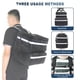 thumbnail image 3 of ECYWE Mochila Repartidor Aislada, Expandible Negro, 20 litros, Unisex, 3 Compartimentos, Resistente al Agua, Ideal para Uber Eats, Rappi, DIDI Food, Picnic, Caminatas, Playa, Camping, Viajes y m&a, 3 of 7