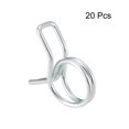 thumbnail image 2 of Unique Bargains Double Wire Motorcycle ATV 6mm Fuel Line Hose Tube Spring Clips Clamp Zinc Plated 20Pcs, 2 of 3