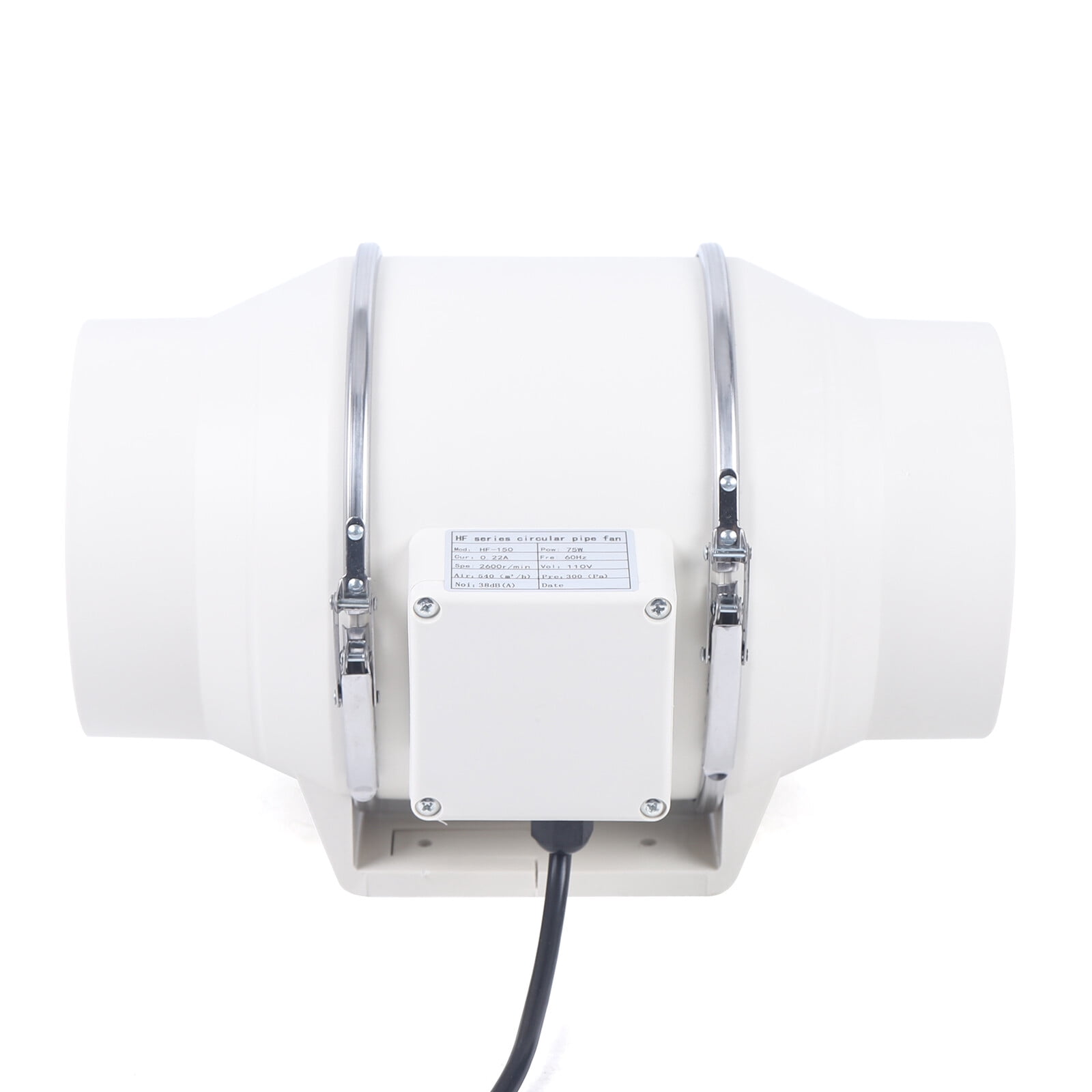 6 inch 540m3/h Inline Ventilation Fan Air Circulation Vent Exhaust Blower Fan