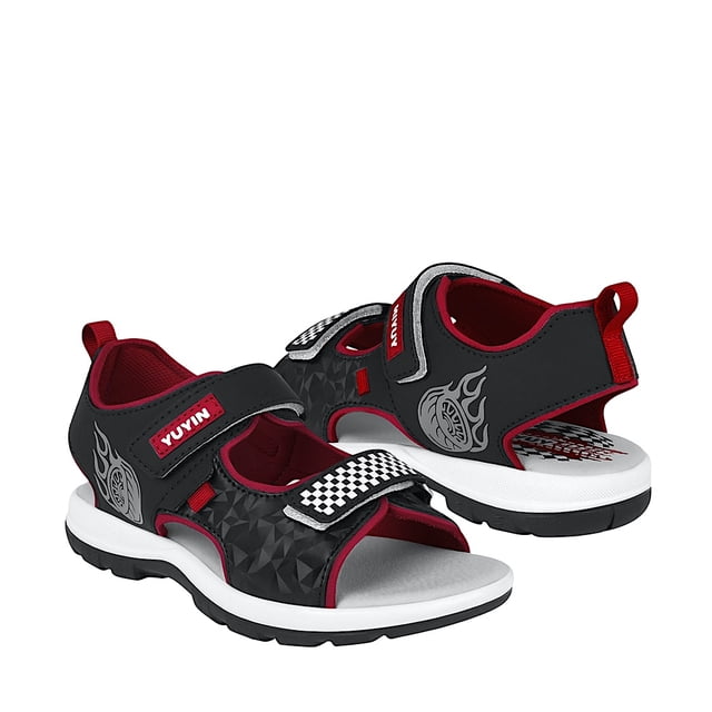 HUARACHES NIÑO YUYIN 25051 SIMIPIEL NEGRO 18-21