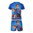 thumbnail image 6 of Henry Danger Boys Two Piece Swimsuit Kids Swimwear Set Short Sleeve Bathing Suit Trunks And Shirt, 6 of 7