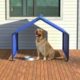 thumbnail image 3 of Dog Shade Shelter Outdoor Tent for Small Medium Dogs, Waterproof Sun Protection Pet House for Dogs, Small Animals and Livestock, Blue, 3 of 13
