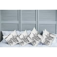 thumbnail image 6 of Ambesonne Urban Throw Pillow Cover 4 Pack, Vintage Hand Drawn City, 20", Charcoal Grey White, 6 of 6