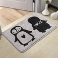 thumbnail image 2 of 1PCS Runner Rug Faux Carpet Bathroom Floor Mats Door Carpet Washable Fast Dry Area Rug for Bedroom Doorway Toilet Doormat, 2 of 5