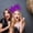 Purple, variant on Colorful Headband, Elastic Carnival Headpiece with Delicate Feathers, Retro Hair Fascinator for Parties, Stylish Women's Hairband for Cocktail Events(Yellow)