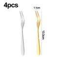 thumbnail image 2 of 8-Piece Stainless Steel 2-Prong Appetizer Forks, Small Forks, Fruit Fork, 2 of 6