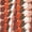 ORANGE MULTI, variant on Women's Contrast Trim Striped Crochet Open Front Duster