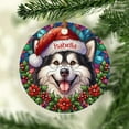 thumbnail image 5 of Alaskan Malamute Ornament for Xmas 2025, Personalized Alaskan Malamute Dog Stained Glass Style Ornaments, Alaskan Malamute Wearing Christmas Hat Ornament, Gift for Alaskan Malamute Lover Dad Mom, 5 of 7