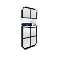 thumbnail image 4 of Mainstays 16 in x 32 in Black Framed Wall Mirror, 2-Pack, 4 of 4