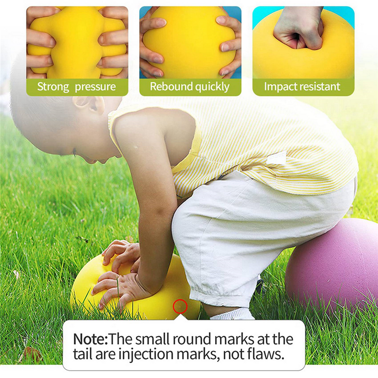 NEWBRAUG Indoor Mute Soft Foam Ball, Sponge slient Bouncy Baby Balls for  Home-Playing (7-Inch)