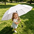thumbnail image 7 of MMJ Umbrella UV Protection Folding Compact Sun Rain Umbrella Lightweight Windproof for Travel Commute 37.8x26.8in, 7 of 7
