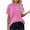 Hot Pink-womens plus size tops, variant on Hfnxid Women's Plus Size Tops Button Up Henley Short Sleeve Shirt Casual Loose Fit Business Blouses Summer Trendy Casual Work BlouseWhiteL