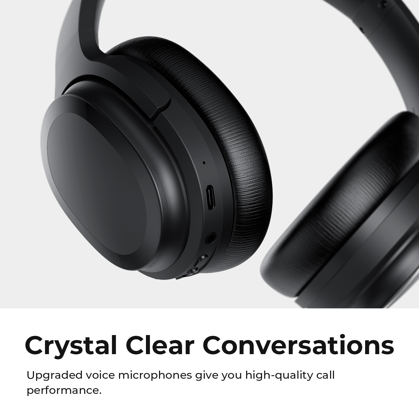 COWIN Active Noise Cancelling Bluetooth Headphones, Black photo 6