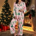 thumbnail image 5 of Weebloom Womens Christmas Loungewear Soft Comfortable Sleep Shirt Pants With Pockets Long Sleeve Cozy Outfit Pjs Pajamas Pink Xxl, 5 of 6