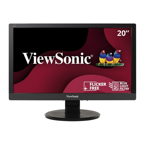 ViewSonic VA2055Sa - Moniteur LED - 20" (19.5" Visible) - 1920 x 1080 Full HD (1080p) - MVA - 250 Cd/M - 3000:1 - 25 ms - VGA