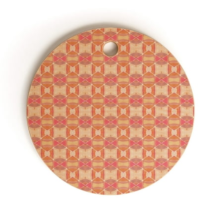 

Society6 Amy Sia Agadir 4 Peach Round Cutting Board