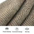 thumbnail image 2 of Furrygo Brown Placemats Set of 4, Washable Woven Vinyl Round Place Mats for Kitchen Dinner Table, Anti-Slip Heat Resistant PVC Table Mats,Easy to Clean, 2 of 7