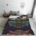 thumbnail image 3 of Yiaed Boho Owl Pattern Fleece Throw Blanket,Fleece Throw Blankets for Couch & Bed All Season Use -40"x30", 3 of 6