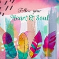 thumbnail image 3 of Bolokofsky, Ronald 12x12 Black Modern Framed Museum Art Print Titled - Follow Your Heart and Soul, 3 of 5
