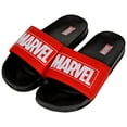 thumbnail image 4 of Marvel Heroes & Avengers 846465-size11 Marvel Comics Title Logo Mens Slide Sandals - Size 11, 4 of 4
