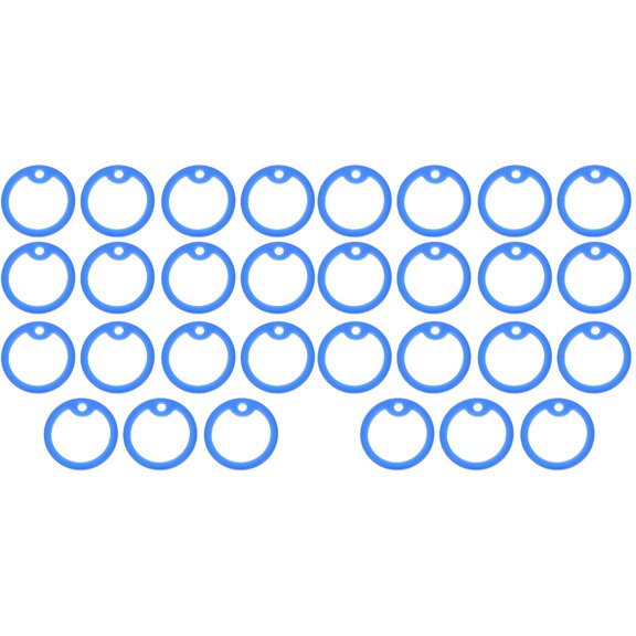 unbranded 30 pcs Pet Tag Silencers Name Tag Rings Dog Collar Tag Silencers