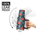 thumbnail image 3 of 40oz Pioneer Flower Floral Print Pattern Insulated Tumbler with Handle, BPA-Free Leak Proof Lid and Straws, Double Wall Vacuum, Hot 12h/Cold 34h, 3 of 6