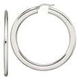 thumbnail image 1 of FB Jewels Stainless Steel Polished Hollow Hoop Earrings, 1 of 3