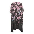 thumbnail image 5 of DISNIMO Hummingbird Peach Blossom Print Womens Beach Cover Ups Kimono Summer Beach Cover Up Loose Casual Cardigan for Swimwear Lightweight Long Bikini Coverups, 5 of 6