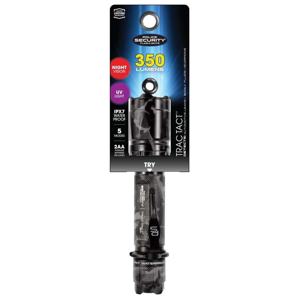 Police Security Trac Tact 2AA Camouflage Cree LED Ultra Brightr Flashlight