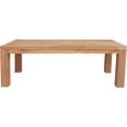 thumbnail image 4 of Recycled Teak Wood Marbella Rectangular Indoor/Outdoor Dining Table, 55 Inch, A-Grade Teak Wood, 4 of 5