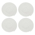 thumbnail image 1 of 4 Pcs Manteles Individuales Redondos Trenzados, 7.1" Manteles Tejidos para Mesa de Cocina para Decoración de Granja (Blanco), 1 of 7