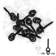 thumbnail image 2 of Gancho Stop Naiovety Tornillos de cebo de cobre con anillos ovalados Kit Terminal de pesca Accesorios Blanco, 2 of 6
