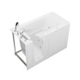 thumbnail image 3 of Meditub Collection 30 in. L x 59 in. W Whirlpool Jetted Bathtub with Left Drain in White with Powered Fast Drain, 3 of 4