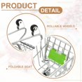 thumbnail image 3 of Carrito de compras mini, carrito de supermercado en miniatura, carrito de mano pequeño con ruedas para juegos de simulación, almacenamiento de muñecas, juguete para casa de muñecas, regalo, verde, 3 of 6
