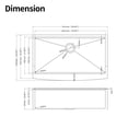 thumbnail image 3 of Izzovium 36x22x10" Farmhouse Apron Single Bowl Stainless Steel Kitchen Sink with Workstation, Brushed Nickel, Integrated Ledge & Anti-Condensation Coating, 3 of 12