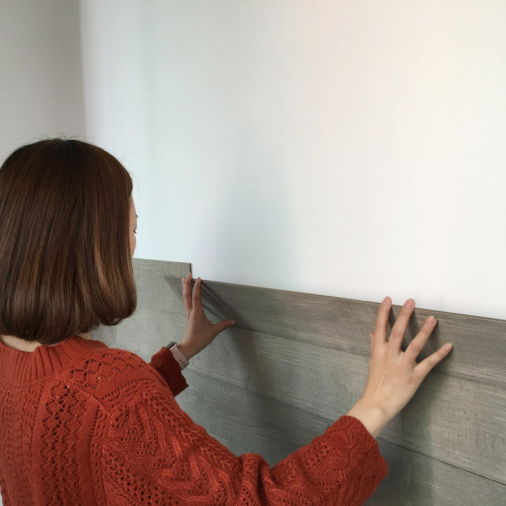 Art3d A15401 Reclaimed Wood Wall Panels Peel and Stick Wood Plank (16