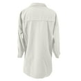 thumbnail image 4 of Hjcommed Cardigan à Col Rabattu pour Femmes Manches Longues Boutons Chemise Extérieur Beige P, 4 of 7