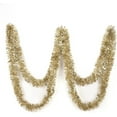 thumbnail image 4 of SANNO 26.2ft Christmas Tinsel Garland, Classic Thick Colorful Reflections Shiny Sparkly Soft Party Hanging Tinsel Ornaments Ceiling Christmas Tree Decorations, 4 inch Wide - Gold, 4 of 5