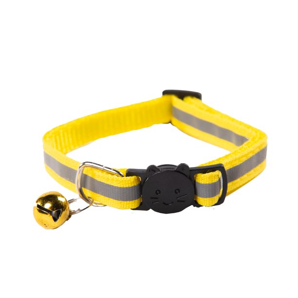 Collar para Gatos Mr. Pets, Reflectante, Ajustable amarillo Unitalla