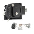 thumbnail image 1 of yeacher RV Door Lock Keyless Entry Door Lock Latch 65ft Remote AntiTheft Lock with Integrated Keypad 1 Remote Controller 2 Mechanical Keys for Travel Trailer RV Yacht, 1 of 6