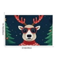 thumbnail image 3 of Christmas Reindeer Welcome Mat – Holiday Entry Door Rug for Front Porch, Indoor Outdoor Floor Mat for Kitchen, Bathroom, Entryway Decor, 3 of 5