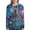 Blue and Purple-Lion Flower, variant on DISNIMO Dolphin Printed Women's Zip Up Hoodies Long Sleeve Hooded Jackets Trendy Lightweight Ladies Hooded Tops with Pockets, 4XL