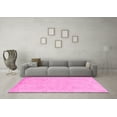 thumbnail image 3 of Ahgly Company Indoor Round Abstract Pink Modern Area Rugs, 6' Round, 3 of 4