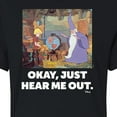 thumbnail image 3 of Disney - The Sword And The Stone - Okay, Just Hear Me Out - Juniors Cropped Cotton Blend T-Shirt, 3 of 5
