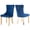 Blue, variant on MIKIBAMA High-End Tufted Velvet Dining Chair Set of 2, Solid Wood Contemporary, Golden Stainless Steel Plated Legs and Nailhead Trim, Gold