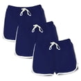 thumbnail image 4 of GYRATEDREAM Girls Boys 3 Pack Running Athletic Cotton Shorts, Kids Baby Workout and Fashion Summer Beach Sports for 8-9 Uears, 4 of 5