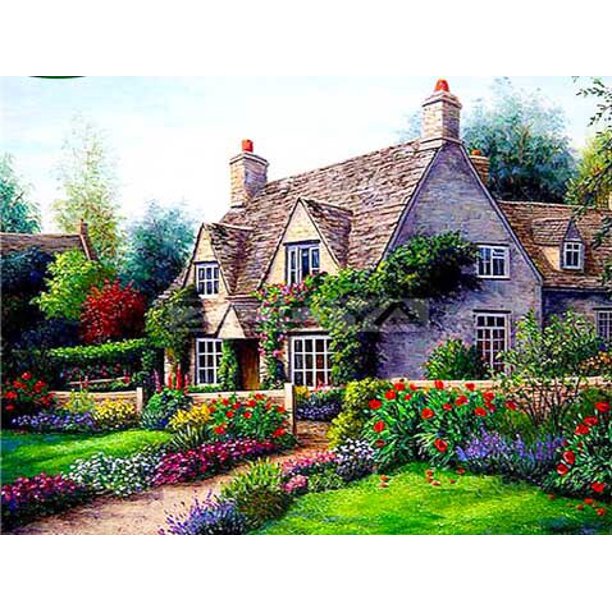Diamond Embroidery Home Sale 5D Diy Diamond Painting Full Square Landscape Rhinestone Photo Cross Stitch20x30 square Gao Jinjia LED