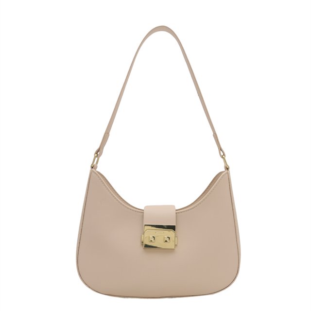 Hobo en Axila Hombro Media para Mujeres Hebanar Cuero Color Sólido Bolso Mano Viajar Por